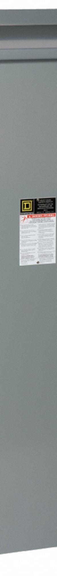 SQUARE D Safety Switch: Non-Fusible, 400 A, Three Phase, 600V AC, Galvanized Steel, Indoor/Outdoor (MPN HU365AWK). Key specifications — attr867131: SQUARE D.
