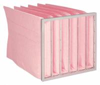 GRAINGER Pocket Air Filter: 20 in x 20 in x 29 in, MERV 13, Pink, Synthetic, 6 Pockets (MPN 2JVF6). Key specifications — Display Sell UOM: EA; Brand: GRAINGER; Media Material: Synthetic; Performance Rating: MERV 13.