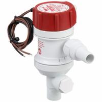 Livewell Pump: 500 gph Max Flow, Seacock, Intake Connection 3/4 in NPT, 3/4 in NPSM (MPN 401FC). Key specifications — Nameplate Voltage: 12V DC; Brand: RULE.