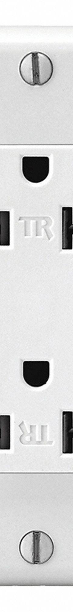 LEVITON Plugs and Receptacles: Duplex, 5-20, White, 125V AC, 20 A, 2 Pole / 3 Wire (MPN T5380-W)