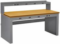 TENNSCO Workbench: Fixed Ht, Tempered Hardwood, 72 in x 30 in, 1,500 lb Overall Load Capacity, Gray (MPN EB-2-3072C). Key specifications — Brand: TENNSCO.