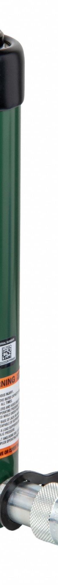 SIMPLEX Cylinder: Single Acting, 10 ton Nominal Capacity, 8 in Nominal Stroke Lg, Steel (MPN R108). Key specifications — attr98927: SIMPLEX.