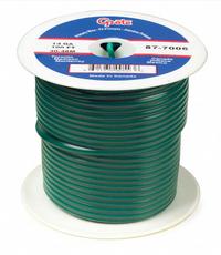 GROTE Primary Automotive Wire: GPT, 25 ft, 1 Conductor, 14 AWG, Green, 60 V Volt (MPN 89-7006). Key specifications — Brand: GROTE.