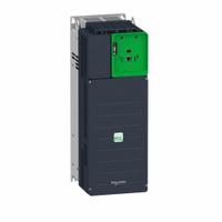 SCHNEIDER Variable Frequency Drive: In Phase Three, Out Phase Three, 60 hp, No Bypass, Programmable (MPN ATV930D45N4ZU). Key specifications — Style: Compact; Color: Black/Green; Output Phase: Three.