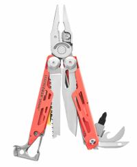LEATHERMAN Multi Tool Plier: Multi-Tool Plier, 19 Tools, 19 Functions, 4 1/2 in Closed Lg, Guava (MPN 833182). Key specifications — attr15951: LEATHERMAN; attr15966: Tool Only; attr10312: Guava; attr15960: Safety Whistle; attr15963: Stainless Steel; attr15971: Multi-Tool Plier; attr15972: 420HC Combo Knife; attr15977: Fold Open.