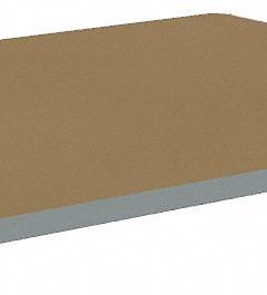 TENNSCO Shelf: 36 in x 36 in, 600 lb Load Capacity, Particleboard, Gray, Shelf (MPN ZAES-3636D). Key specifications — Decking Material: Particleboard; Includes: (4) Beams; Decking Finish: Unfinished; Shelf Configuration: Single Straight; Color: Gray; Frame Material: Steel; Brand: TENNSCO; Frame Finish: Zinc Plated.