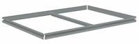 TENNSCO Shelf: 42 in x 24 in, 900 lb Load Capacity, Gray, Shelf (MPN ZBES-4224). Key specifications — Includes: (4) Beams; Shelf Configuration: Single Straight; Color: Gray; Frame Material: Steel; Brand: TENNSCO; Frame Finish: Zinc Plated; Product Type: Shelf.
