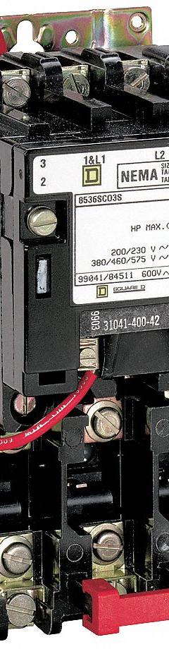 SQUARE D Magnetic Motor Starter: Non-Reversing, 3 Poles, NEMA Size 4, 135 A, 480V AC Coil (MPN 8536SFO1V06). Key specifications — Brand: SQUARE D; Coil Voltage: 480V AC; Phase: Three; Operator: None; Terminal Connection Type: Screw Clamp Terminals; Includes Pilot Light: No; Operator Controls: None; Auxiliary Contacts Included: No Auxiliary Contacts Included.