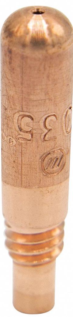MILLER ELECTRIC Contact Tip: AccuLock MDX, 0.035 in, 10 PK (MPN T-M035). Key specifications — attr30107: AccuLock MDX; attr30119: Threaded; attr30099: T-M035; attr30113: AccuLock MDX; attr30102: MILLER ELECTRIC; attr59181: 0.035 in.