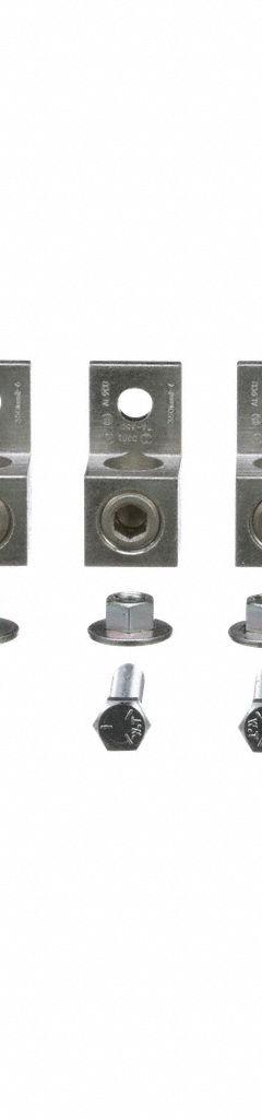 SQUARE D Lug Kit: For Low Volt Transmer Type, (7) Bolts/(7) Nuts/Bonding Lug/Lug Ground, 5 Lugs (MPN DASKGS250). Key specifications — Brand: SQUARE D; For Maximum Wire Size: 350 kcmil; For Transformer Type: Low Voltage; Manufacturer Part Number: DASKGS250; Compatible with Manufacturer Model Number: EE30T67H.