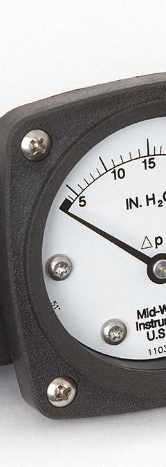 MIDWEST INSTRUMENT Differential Pressure Gauge: Back, 1/4 in NPT Female, ±3-2-3% Gauge Accuracy, 142 (MPN 142-AA-00-OO-30H). Key specifications — Sensor Type: Diaphragm; Series: 142; Housing Material: Aluminum; Certificate of Calibration: Not Included; Gauge Accuracy: ±3-2-3%.