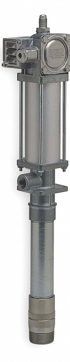 LINCOLN Air Drum Pump: Stub Pump, 5:1, 6 gpm Max. Flow Rate, 120°F Max. Fluid Temp., Steel (MPN 84933). Key specifications — Brand: LINCOLN; Suction Tube Material: Steel.