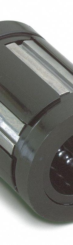 THOMSON Linear Ball Bearing: 3/8 in Inside Dia, 100 lbf Dynamic Load Capacity, No Wipers (MPN SUPER6). Key specifications — Material: Delrin/Steel; Included Wiper Seals: No Wipers.