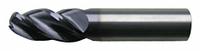 CLEVELAND Ball End Mill: Carbide, 4 Flute, 1" Mill Dia, 2-1/4" LOC, 5" OAL (MPN C60118)