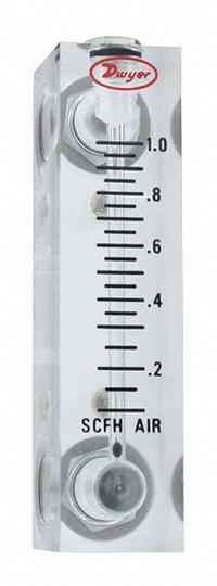 DWYER Flowmeter, Range 4-40 Scfh Air: Acrylic Flowmeter, Scale, Variable Area, Inline, Vertical, NPT (MPN VFB-52-SSV). Key specifications — Display Type: Scale; O-Ring Material: Buna-N; Includes Flow Rate Adjustment Knob: Yes; Includes Pressure Guage: No; Mounting Orientation: Vertical; Brand: DWYER; Accuracy: +/-3%; Seal Material: Buna-N.
