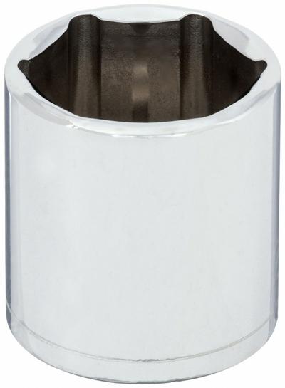 WESTWARD Socket: Metric, 3/8 in Drive Size, 22 mm Socket Size, 6-Point, Std, Chrome - 3/8" Drive Hand Sockets