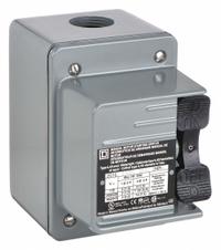 SQUARE D Manual Motor Switch: 2 Poles, 30 A, 4 NEMA Rating, Painted Steel Enclosure (MPN 2510KW1H). Key specifications — Brand: SQUARE D; Maximum Voltage Rating: 600V AC; Mounting Style: Surface; Pilot Light: Not Included; Enclosure Material: Painted Steel.