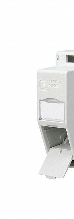 METZ CONNECT Rail-Mount Housing: Rail, Polyamide, 45° Mounting Angle, 1 Ports, Unequipped (MPN 1309428103-E). Key specifications — Housing Material: Polyamide; Includes Connector: Unequipped; Mounting Type: Rail; Product Type: Termination Unit; Connector Color: Light Gray; Connection Type: UTP Cat6; RJ45 Connector Type: DIN Rail Housing.