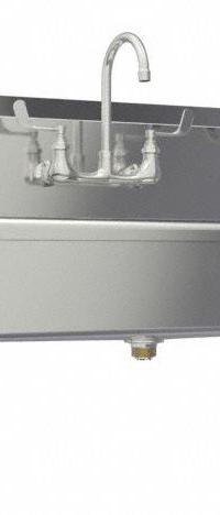 SANI-LAV Wash Station: 3 Stations, 8 in Bowl Dp, 57 in Bowl Lg, 16 1/2 in Bowl Wd, Faucet Included (MPN 56WFL). Key specifications — Includes Side Splash: Side Splash Not Included; Series: Stainless Steel Wash-Station; Brand: SANI-LAV.