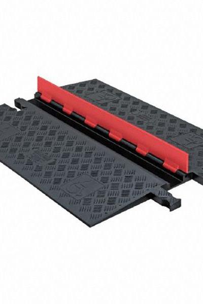 ADA Cable Protector: 1 Channels - Accessibility Cable Ramps with Hinged Cover