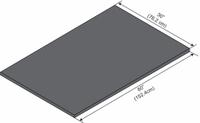 INSTOCK Work Surfaces: 5 ft Overall Lg, 30 in Overall Wd, 1 in Countertop Thick, Black, Epoxy (MPN GRLE6030-1). Key specifications — Brand: INSTOCK; Color: Black; Material: Epoxy.
