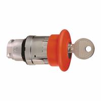 SCHNEIDER Emergency Stop Push Button: Red, 22 mm Mounting Size, Metallic, Maintained (MPN ZB4BS944). Key specifications — Brand: SCHNEIDER; Action: Maintained; Series: XB4; Push Button Material Type: Metallic.