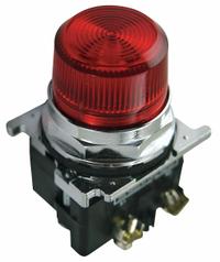 EATON Pilot Light: 30 mm Panel Mounting Size, Red, LED, 120 V AC/DC Max Volt Rating (Supply) (MPN 10250T181LRP06). Key specifications — Series: 10250T; Brand: EATON; Includes Push-To-Test: No Push-To-Test Included.