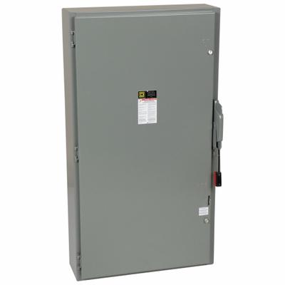 SQUARE D Safety Switch: Non-Fusible, 600 A, Three Phase, 600V AC, Galvanized Steel - Non-Fusible Safety Switches
