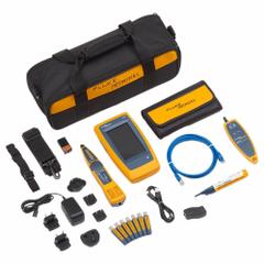 FLUKE NETWORKS Cable Tester Kit: LinkIQ, LIQ-KIT-VFL-FBRLRT, Network, Twisted Pr, Ethernet, 10 GB. Key specifications — Communication Protocol: Ethernet; Manufacturer Part Number: LIQ-KIT-VFL-FBRLRT; Alert Type: Digital Display; Compatible Cable Type: Twisted Pair; Data Safe Monitor: No; Digital Memory Capacity: 10 GB; Display Screen Type: LCD Touchscreen; Display Type: Digital.