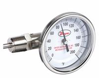 DWYER Dial Thermometer: 0°F to 200°F, ±2%Full Scale Accuracy, 2.5 in Stem Lg, 3 in Dial Dia (MPN BTLS325101). Key specifications — Accuracy: ±2 % Full Scale; Brand: DWYER.