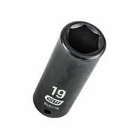 GEARWRENCH General Purpose Impact Sockets: 1/2 in Drive Size, Metric, 19 mm Socket Size, 6-Point (MPN 84577N). Key specifications — attr1215501: GEARWRENCH; attr1215515: Black Oxide; attr1215518: 19 mm.