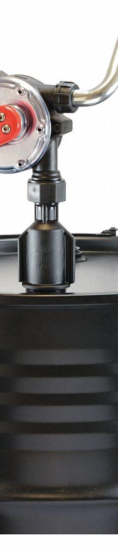 PIUSI Hand Pump: Rotary, Pump with Spout, Bung, 10.67 oz per stroke, Polypropylene/Stainless Steel (MPN F00332510). Key specifications — Brand: PIUSI; Housing Material: Polypropylene/Stainless Steel; Maximum Flow Rate: 10.67 oz per stroke; Spout/Nozzle: Stainless Steel Spout.
