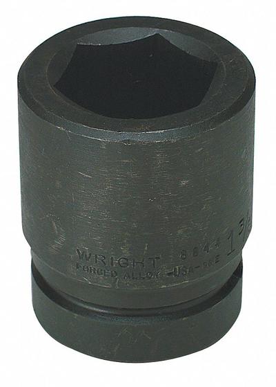 WRIGHT TOOL Impact Socket: 1 in Drive Size, SAE, 3 1/2 in Socket Size, 6-Point, Std - 1" Drive Impact Sockets