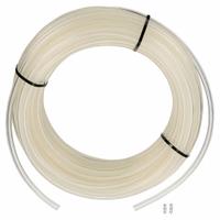 EAGLE BELTING Round Belt: Clear, 3/8 in Dia, For 3 in Min Pulley Dia, 100 ft Overall Lg, Hollow, 85A (MPN 4934018). Key specifications — Hardness: 85A; Brand: EAGLE BELTING; Belt Material: Polyurethane; Color: Clear.