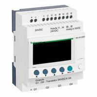 SCHNEIDER ELECTRIC Compact Smart Relay: (4) Analog/(8) Discrete, (4) Transistor, 24V AC : 24V DC (MPN SR2B122BD). Key specifications — Brand: SCHNEIDER; Clock Included: Clock Included; Number and Type of Inputs: (4) Analog; Number and Type of Outputs: (4) Transistor.