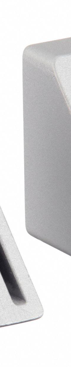 Angle Connector 45°: 45° Angle Connector, 45 Series, 54 mm x 45 mm x 45 mm, For 10 mm Slot Wd, 2 PK (MPN 093WS45245N10). Key specifications — Material: Aluminum; Brand: FATH INC.; Finish: Powder-Coated.