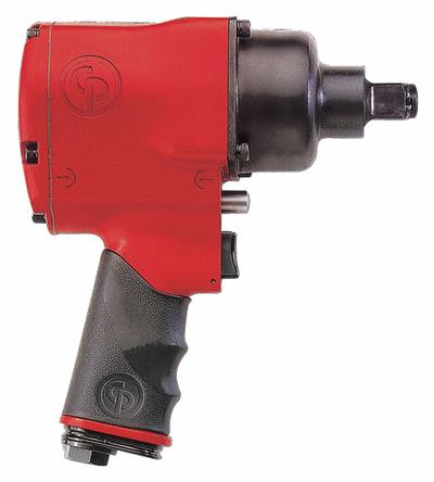 CHICAGO PNEUMATIC Air Impact Wrench: Compact, 1/2 in Drive, Pistol-Grip, Square, Std - Compact Pistol-Grip Impact Wrenches