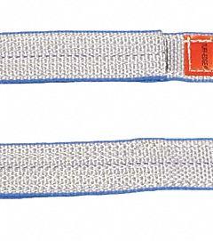 LIFT-ALL Web Sling: Type 3, Polyester, 7 ft Sling Lg, 12 in Eye Lg, 1 Plies (MPN EE1804TFX7). Key specifications — Sling Type: Type 3; Brand: LIFT-ALL; Color: Silver/Blue; Tag Type: Standard Tag.