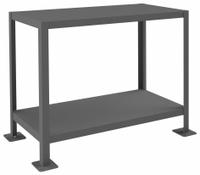DURHAM MFG Work Table: Fixed Ht, Steel, 36 in x 18 in, 2,000 lb Overall Load Capacity, Steel (MPN MT183630-2K295). Key specifications — Brand: DURHAM MFG; Unit Type: Not Expandable or Modular.