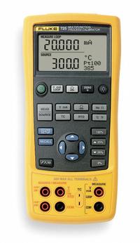 FLUKE Multifunction Calibrator: Multifunction, Fluke-725, DC Volt/Freq/Resist/RTD/TC, 0 mA – 24 mA. Key specifications — Manufacturer Part Number: Fluke-725; Basic DC Accuracy: 0.02% + 2 Counts; 0.02% + 2 Counts (Lower Display); 0.02% + 2 Counts (Upper Display); 0.025% + 1 Count (via Tc Connector); Brand: FLUKE; Calibration Certificate Type: NIST; Digital Display Screen Type: LCD with Backlight.