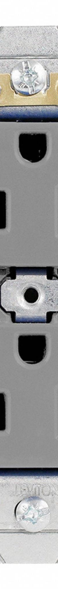 LEVITON Plugs and Receptacles: Duplex, 5-20, Gray, 125V AC, 20 A, 2 Pole / 3 Wire (MPN 5362-S2G)
