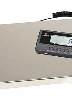 MEASURETEK Industrial Bench Scale: 15 3/4 in x 19 3/4 in, Corded, 440 lb Wt Capacity - Imperial (MPN 12R981). Key specifications — Connection Ports: USB; Readability: 0.1 kg/0.2 lb; Brand: MEASURETEK; Weighing Surface Material: Stainless Steel.