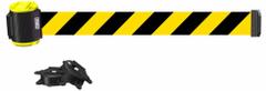 BANNER STAKES Magnetic Wall Mount Barrier: Magnet, 15 ft Belt Lg, Pattern, Black/Yellow, No Legend (MPN MH1507). Key specifications — attr981527: Black; attr193646: BANNER STAKES; attr981511: Black/Yellow.