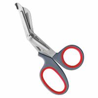 CLAUSS Fabric Shears: Ambidextrous, 7 in Overall Lg, Serrated, Titanium Bonded, Rounded, Gray (MPN 18053). Key specifications — attr308500: Titanium Bonded; attr308502: Gray; attr308505: Ambidextrous; attr308522: Rope; attr324896: CLAUSS.