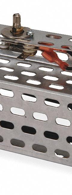 TEMPCO Enclosure Heater: 120V AC, 500 W Watt, 30 to 150°F, 7 in Lg, 1 9/16 in Wd, 3 13/16 in Ht (MPN EHT00038). Key specifications — Voltage: 120V AC; Thermostat: 30 to 150°F; Brand: TEMPCO; Product Type: Enclosure Heater.