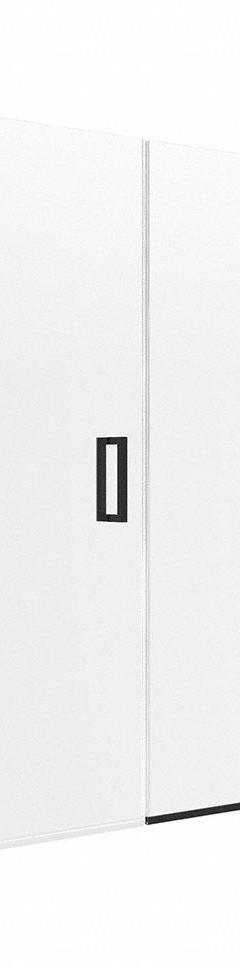 FOREMOST Shower Door: 46 1/2 in Min. Door Wd, 48 in Max. Door Wd, 74 in Overall Ht, Frameless (MPN MRHG4874-CL-MB). Key specifications — Brand: FOREMOST; Door Frame Finish: Matte Black.