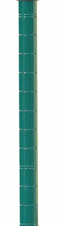 METRO Industrial Wire Shelving Post: 54 in x 1 in, Steel, Split Sleeve, Green, 1 Posts (MPN 54UPK3). Key specifications — Brand: METRO; Resistance Properties: Corrosion-Resistant; Recommended Environments: Wet; Leveling Feet Included: No; Color: Green; Finish: Epoxy Coated; Material: Steel.