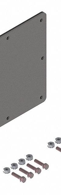 Wireway Closure Plate: 8 in Wd, 8 in Ht, 9 5/8 in Lg, Steel, Gasket (MPN F88WP). Key specifications — Brand: HOFFMAN; With Knockouts: No.