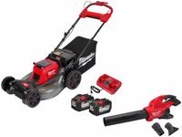 MILWAUKEE Combination Kit: M18™, Blower and Mower, 145 mph Blower Max Air Speed, 12.0 Ah, 18 V Volt (MPN 2823-22HD, 2824-20). Key specifications — Battery Capacity: 12.0 Ah; Combo Type: Blower and Mower.