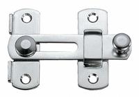 SUGATSUNE Bar Latch: Bar Latch, Slide Bar, 13 mm Max Shackle Dia, Steel, 4 Mounting Holes, Silver (MPN SSL-70). Key specifications — Brand: SUGATSUNE; Color: Silver; Finish: Polished; Latch Type: Slide Bar; Hardware Included: Yes; Material: Steel; Product Type: Bar Latch.